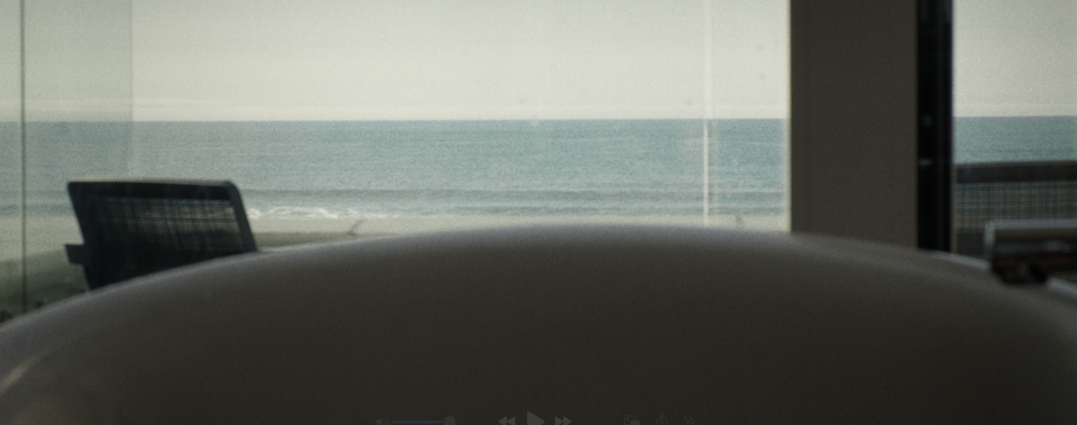 View from one of the bathhouse rooms