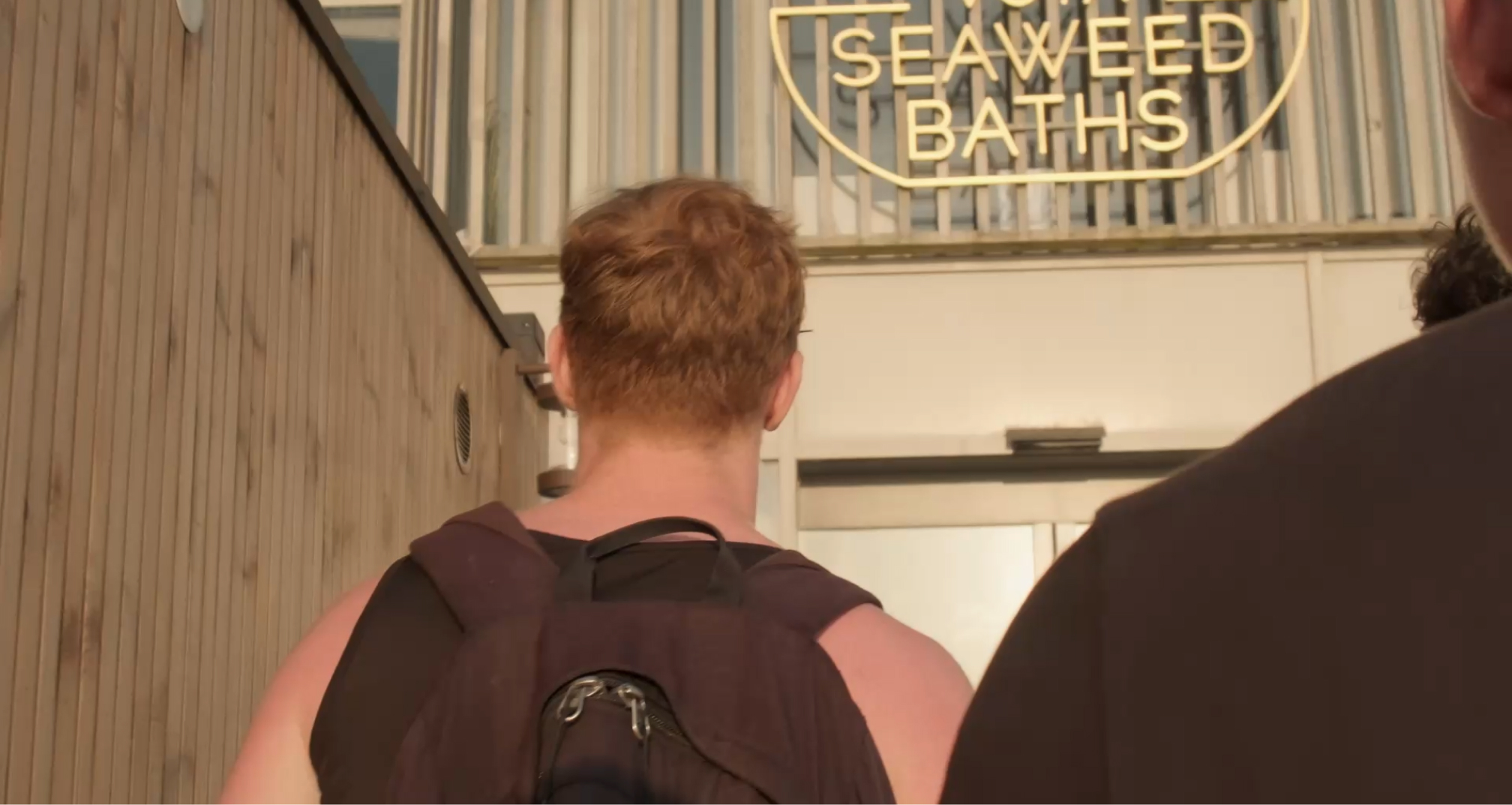 People entering Voya seaweed baths