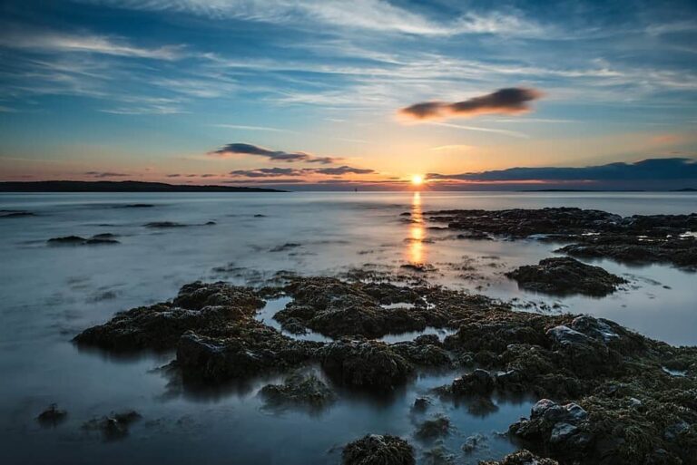 Sunset over the Atlantic Coast at Rosses Point, Co. Sligo, Ireland.