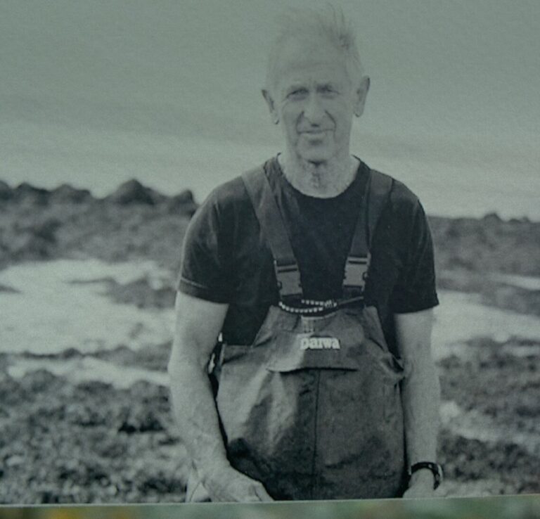 Seaweed harvester on the Sligo coast