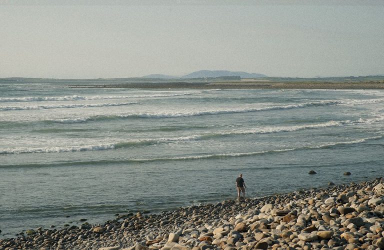 Rocky Strandhill coastline overlooking the Atlantic Ocean