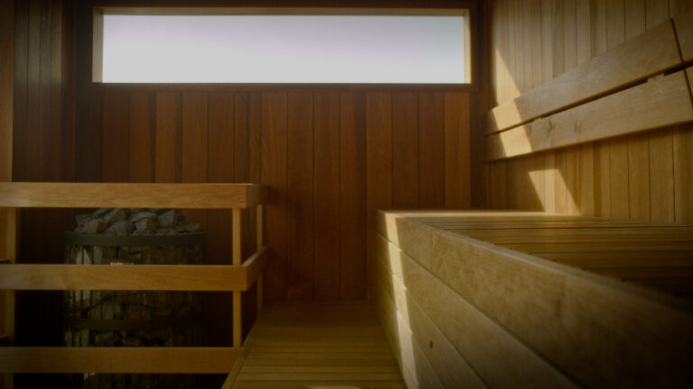 A sauana room at VOYA