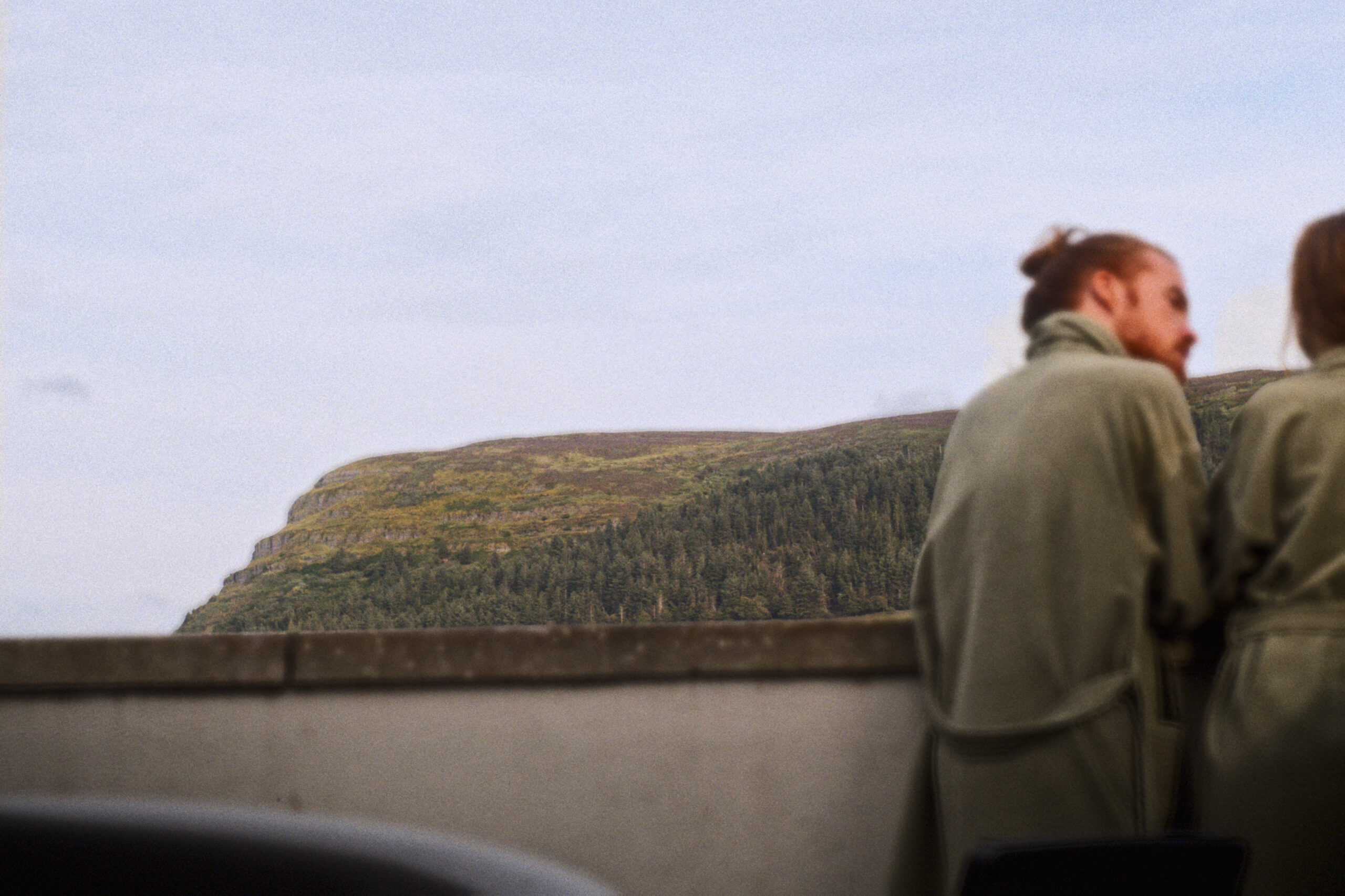 A couple enjoying the views outside of VOYA seaweed baths and spa